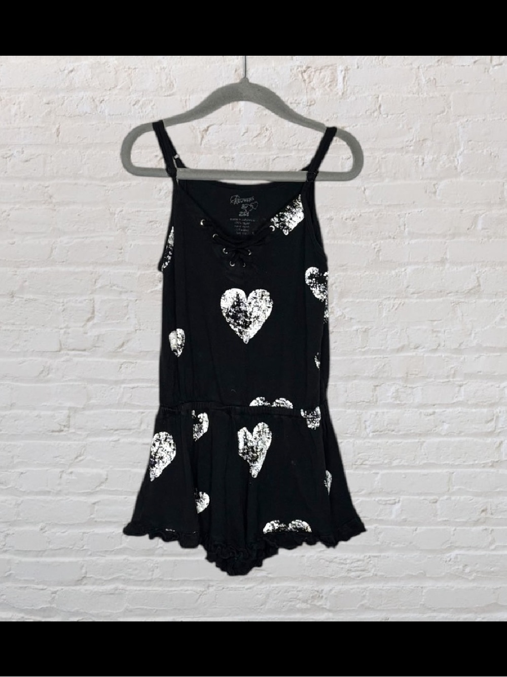 Flowers By Zoe Slouchy Heart Romper